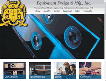 Tablet Screenshot of equipmentdesign.net